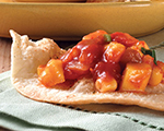 Tortilla Bread with Mango Salsa