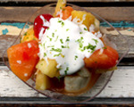 Tropical Salad with Creamy Lime Sauce