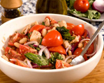 Tuna, Cannellini Bean, Red Onion and Tomato Salad