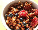 Warm Quinoa with Bananas and Berries