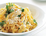 White Cheese Pasta with Lemon Oil