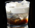 White Russian Cocktail with Fresh Cream