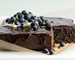 Whole Wheat Chocolate-Blueberry Cake