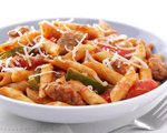 Quick and Zesty Penne, Sausage and Peppers