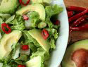 Avocado and chilli salad