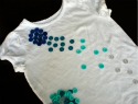 Pinterest in Practice: Whimsical button T-shirt for girls