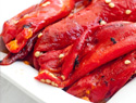 Homemade roasted red peppers and how to use them