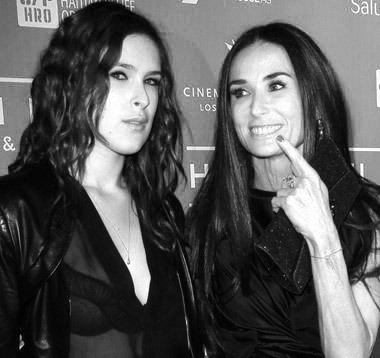 Rumer Willis and Demi Moore