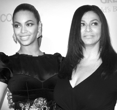 Beyonce Knowles and Tina Knowles