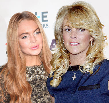 Lindsay Lohan and Dina Lohan