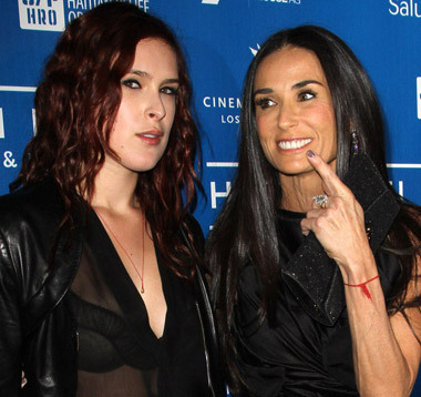 Rumer Willis and Demi Moore