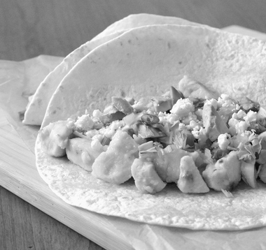 Buffalo chicken tacos