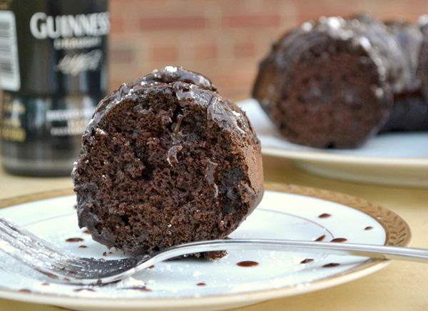 Guinness dark chocolate Bundt cake