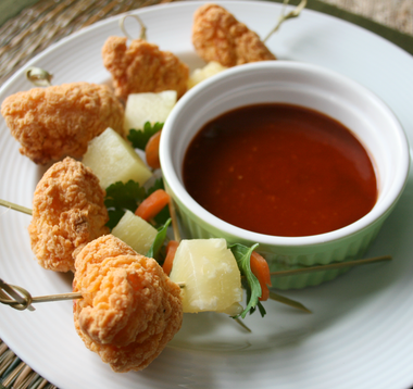 General Tso’s skewers