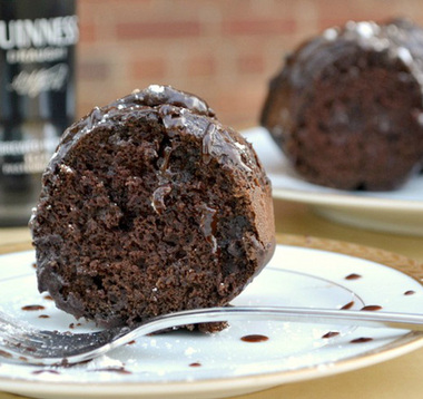 Guinness dark chocolate Bundt cake