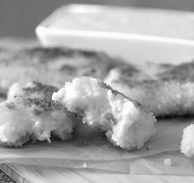 Cheesy bacon potato croquettes