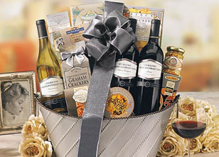 Wine and Cheese Gift Basket