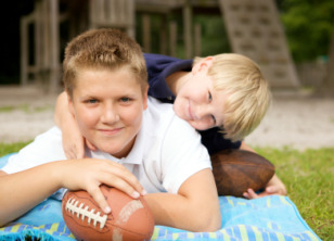 Neighborhood football game