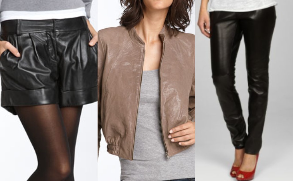 Fall trend: Leather during the day