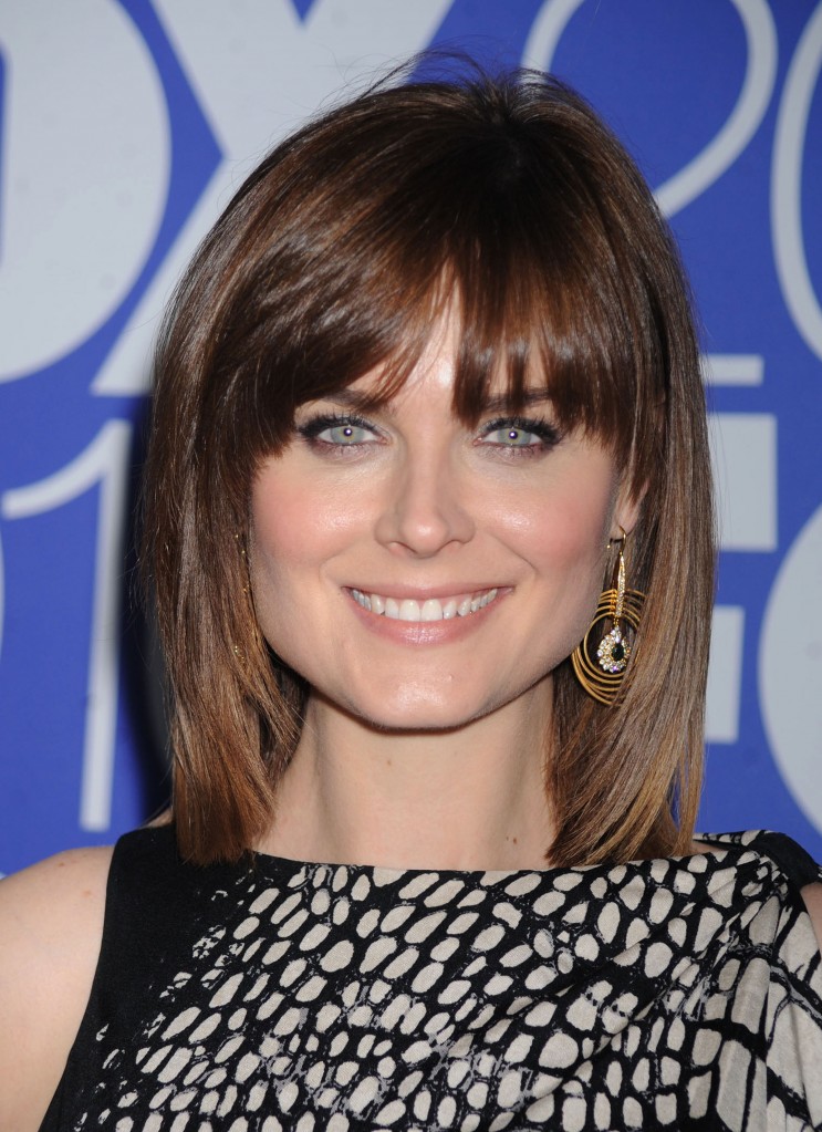 Medium Length Haircuts With Bangs Pictures