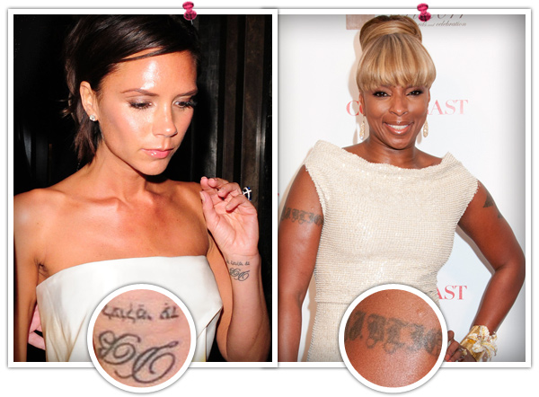 Mary J Blige Left Arm Tattoo Celebrity Tattoo Photos  First Class  Fashionista