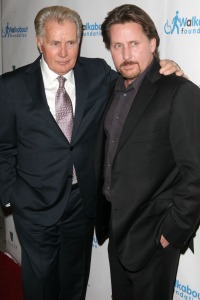 Martin Sheen and Emilio Estevez step out of the Charlie madness