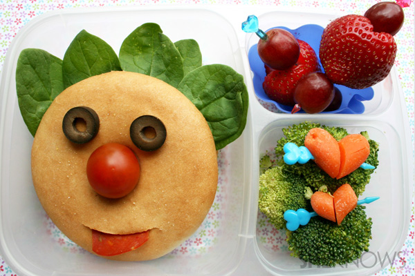 finished bento box lunch