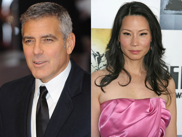 Lucy Liu George Clooney Kiss