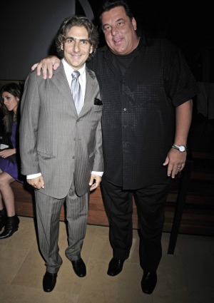 James Gandolfini and Michael Imperioli of The Sopranos