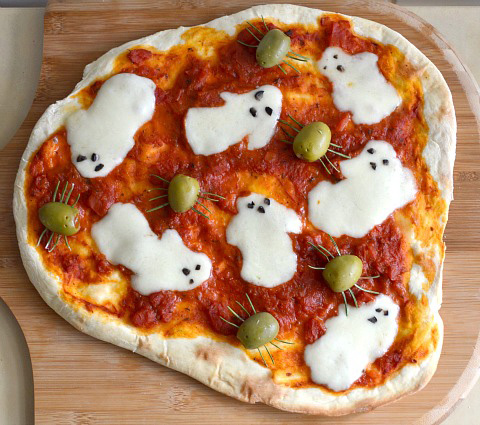 Spooky Ghost Pizza
