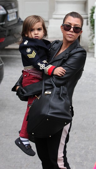 Kourtney Kardashian and Mason