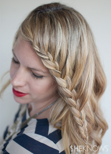 How-to: Lace braid hairstyle tutorial