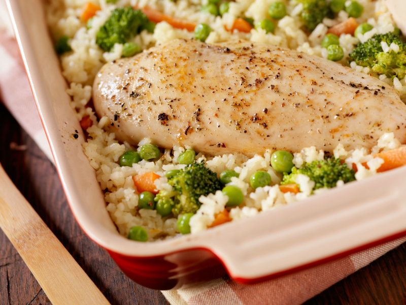 Tonight's Dinner: Chicken, rice and veggie casserole recipe