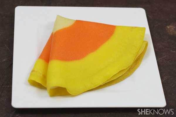 Candy Corn Crepes by She Knows