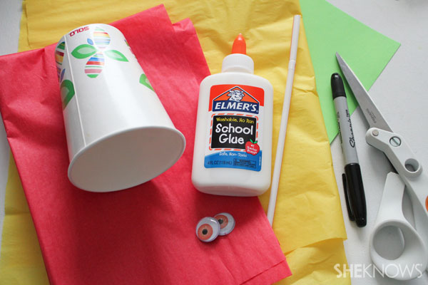 DIY Fire-breathing dragon: supplies