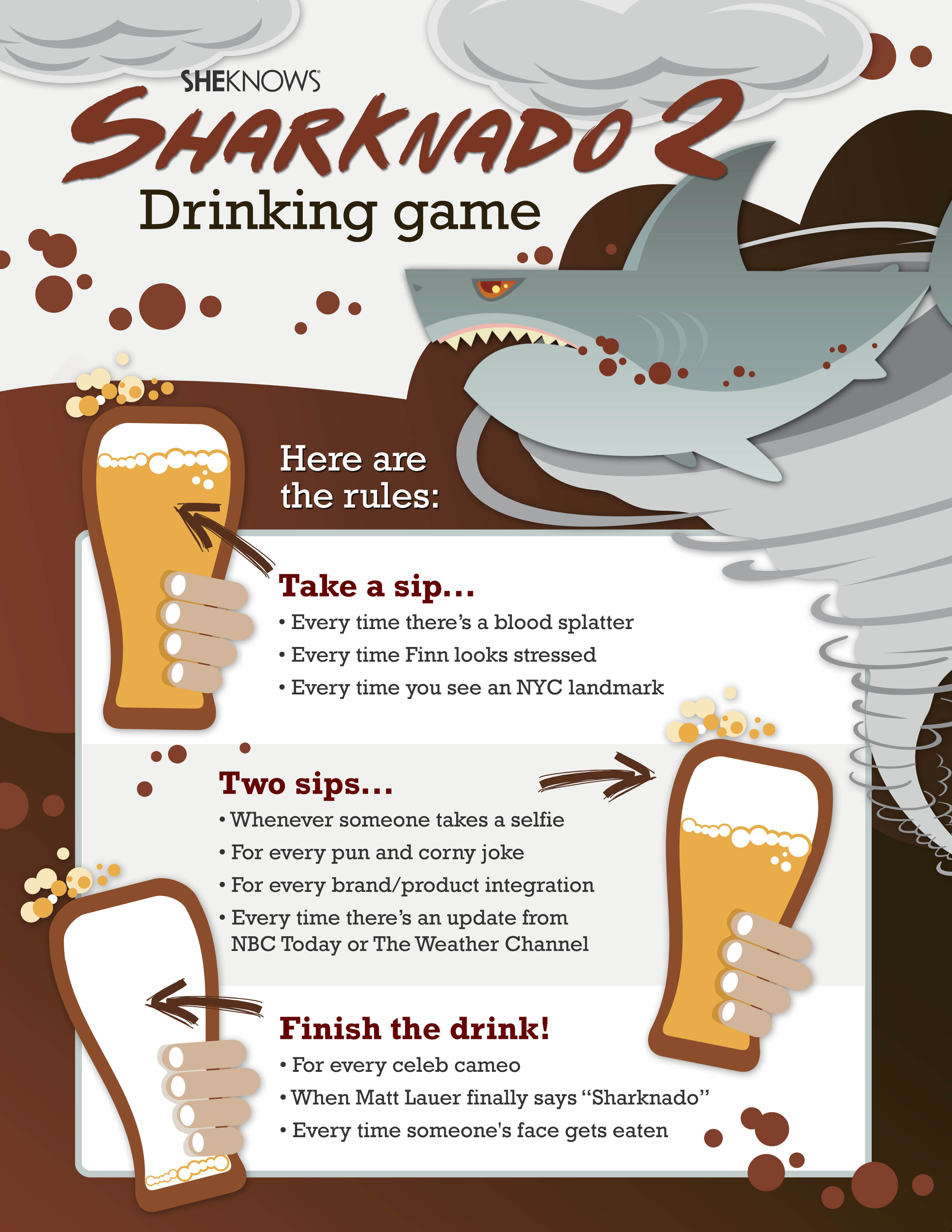 Sharknado drinking game