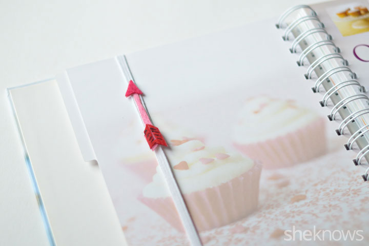 Cupid's arrow bookmark