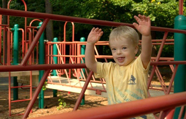 boy with Down syndrome