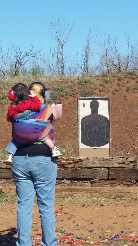 Babywearing at the gun range