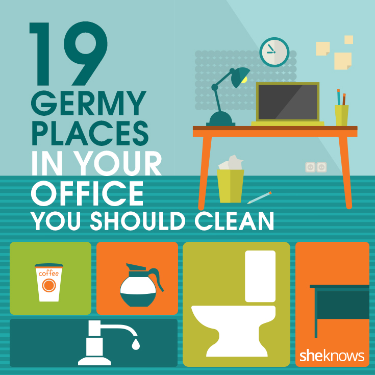 19 Germy places in your office you should clean today (INFOGRAPHIC)