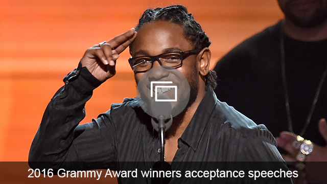 Grammys 2016 acceptance speeches slideshow