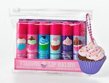 Simple Pleasures Cupcake Lip Balm Gift Set - Gift Ideas