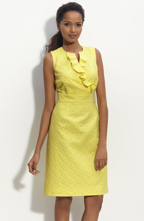 tahari yellow suit