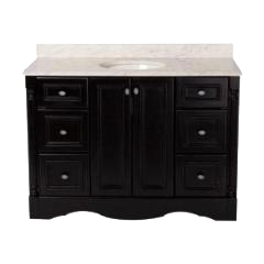 Dark-Toned Bathroom Vanity