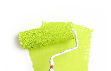 Bright Green Paint Roller