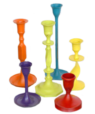 Painted Candlesticks