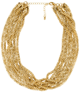 Multistrand metal necklace