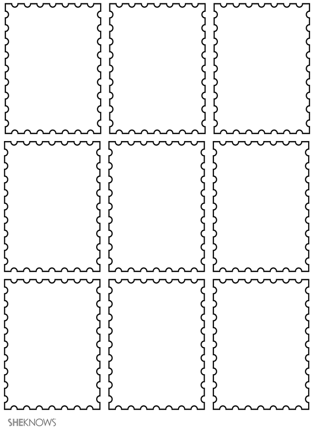 Postage stamps Free Printable Coloring Pages