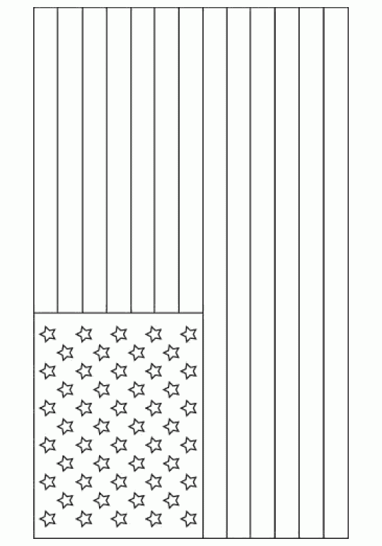 American flag - Free Printable Coloring Pages