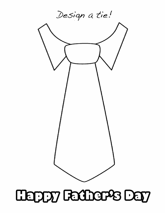 Design a tie - Free Printable Coloring Pages